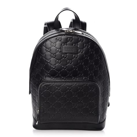 black and gold gucci backpack|Gucci black small backpack.